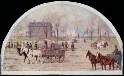 Die Ogden-Residenz nach dem Brand von 1871, 1900